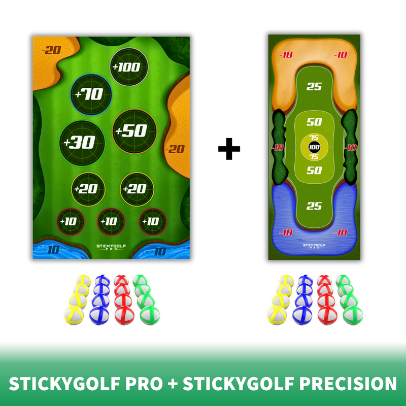 Dad’s Precision Practice Bundle The full StickyGolf Pro kit — best value for serious play. Shop →